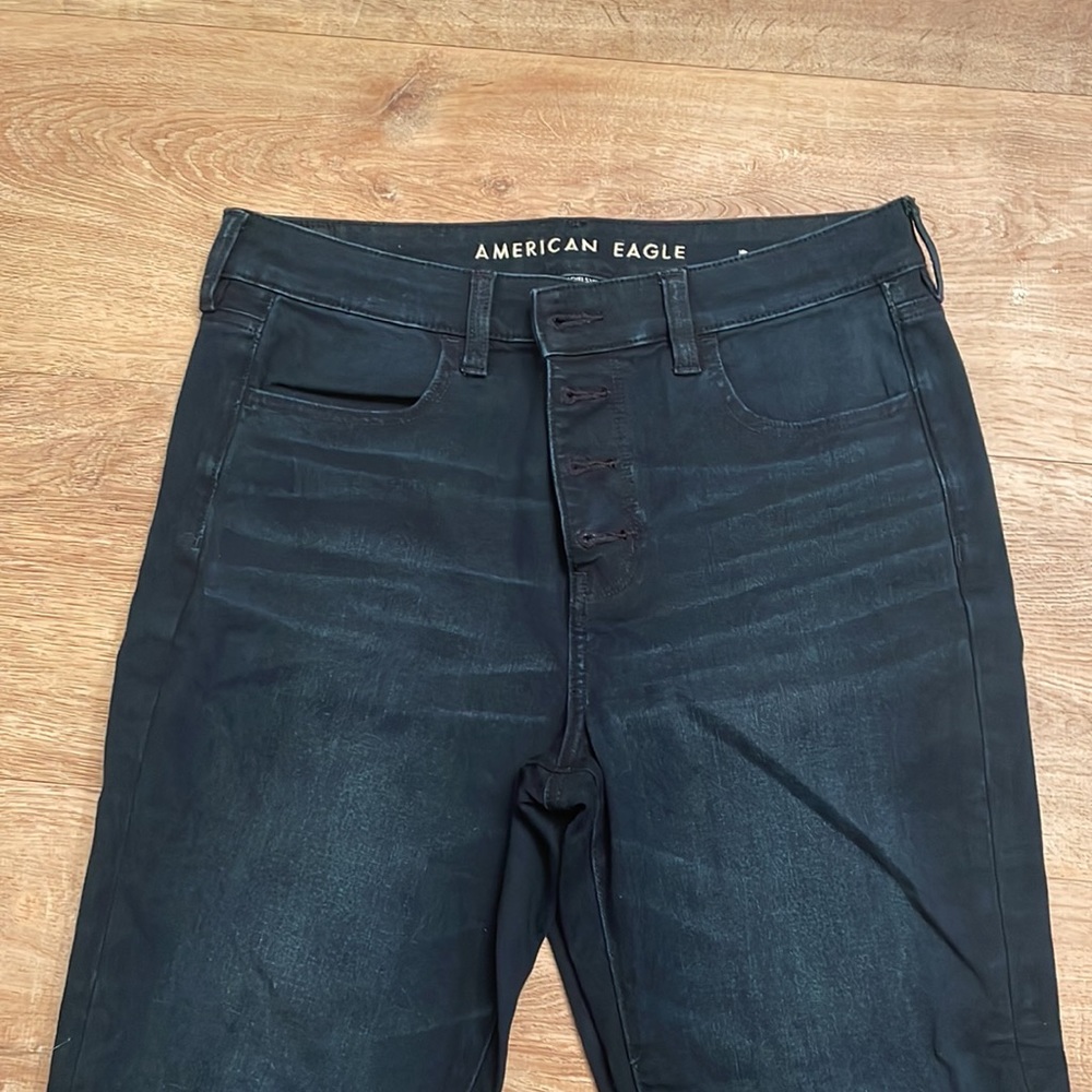 American Eagle Outfitters Black Women Jeans - Picture 3 of 5